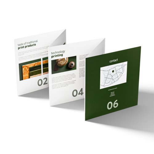 Folded Leaflets, CD-Format 4