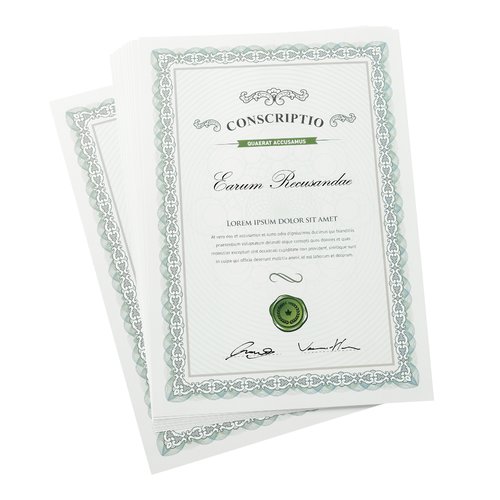 Certificates, A3 2