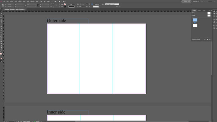 InDesign tutorial: Creating a six page DL folded leaflet